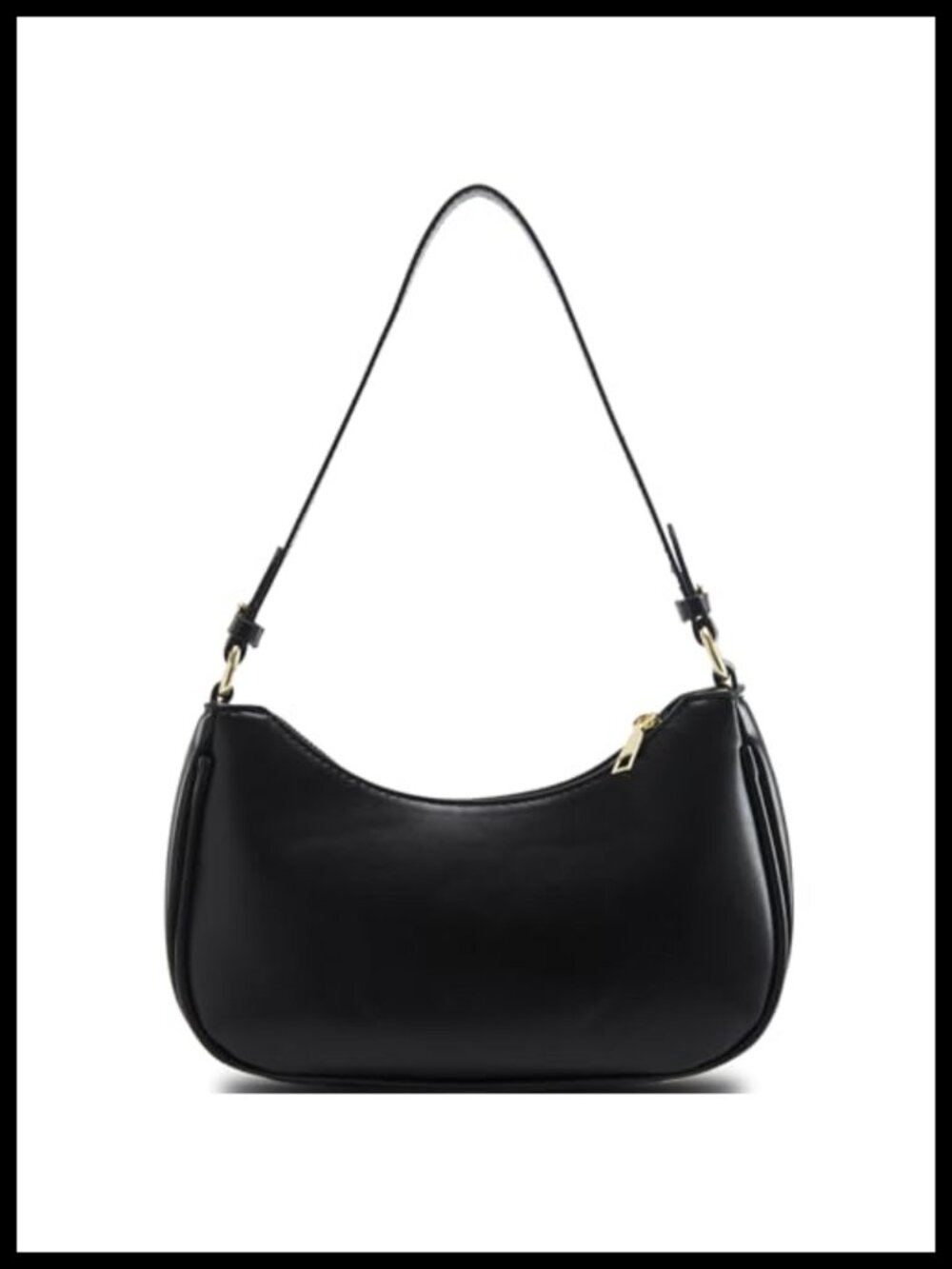 Vegan Leather Hobo Shoulder Bag Y2K Trendy Crossbody Clutch Purse